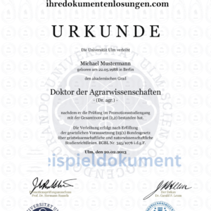 Doktortitel online kaufen