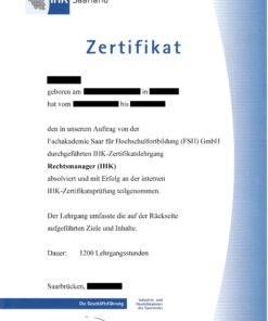 Kaufen Sie online einen zertifizierten technischen Spezialisten (IHK).
