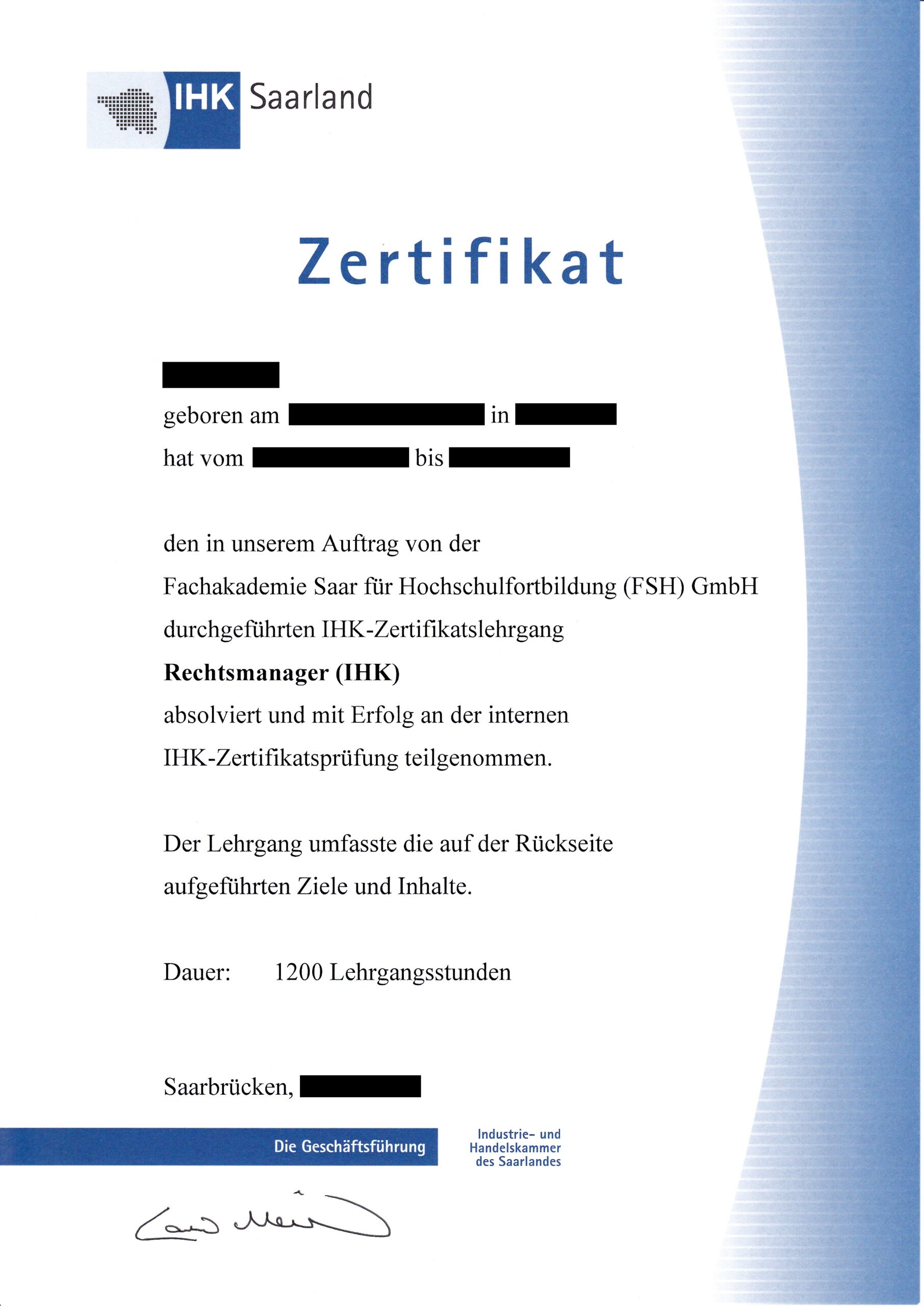 Kaufen Sie online einen zertifizierten technischen Spezialisten (IHK).